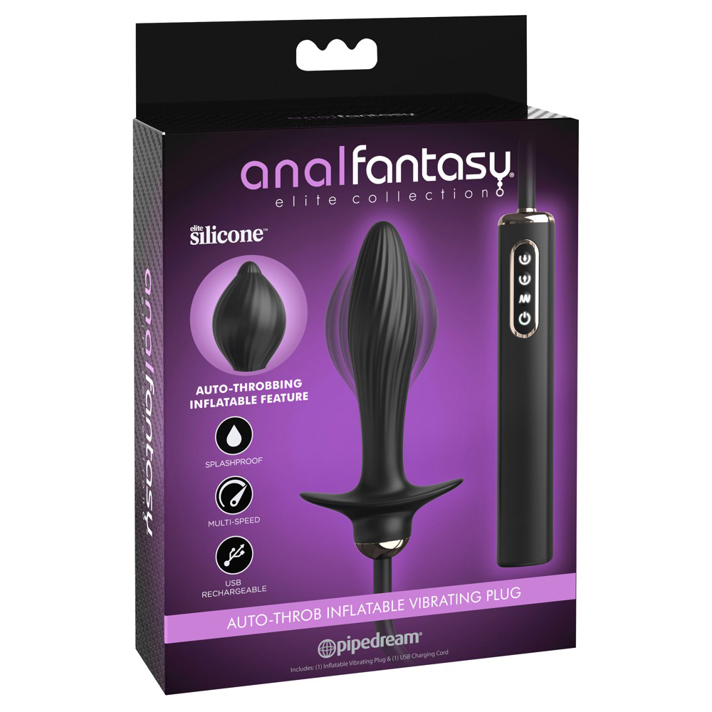 Anal Fantasy-Auto-Throb Inflatable Vibrating Plug