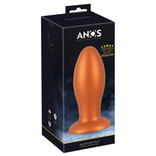 Anos-Soft Butt Plug With Suction Cup 16,0 Cm