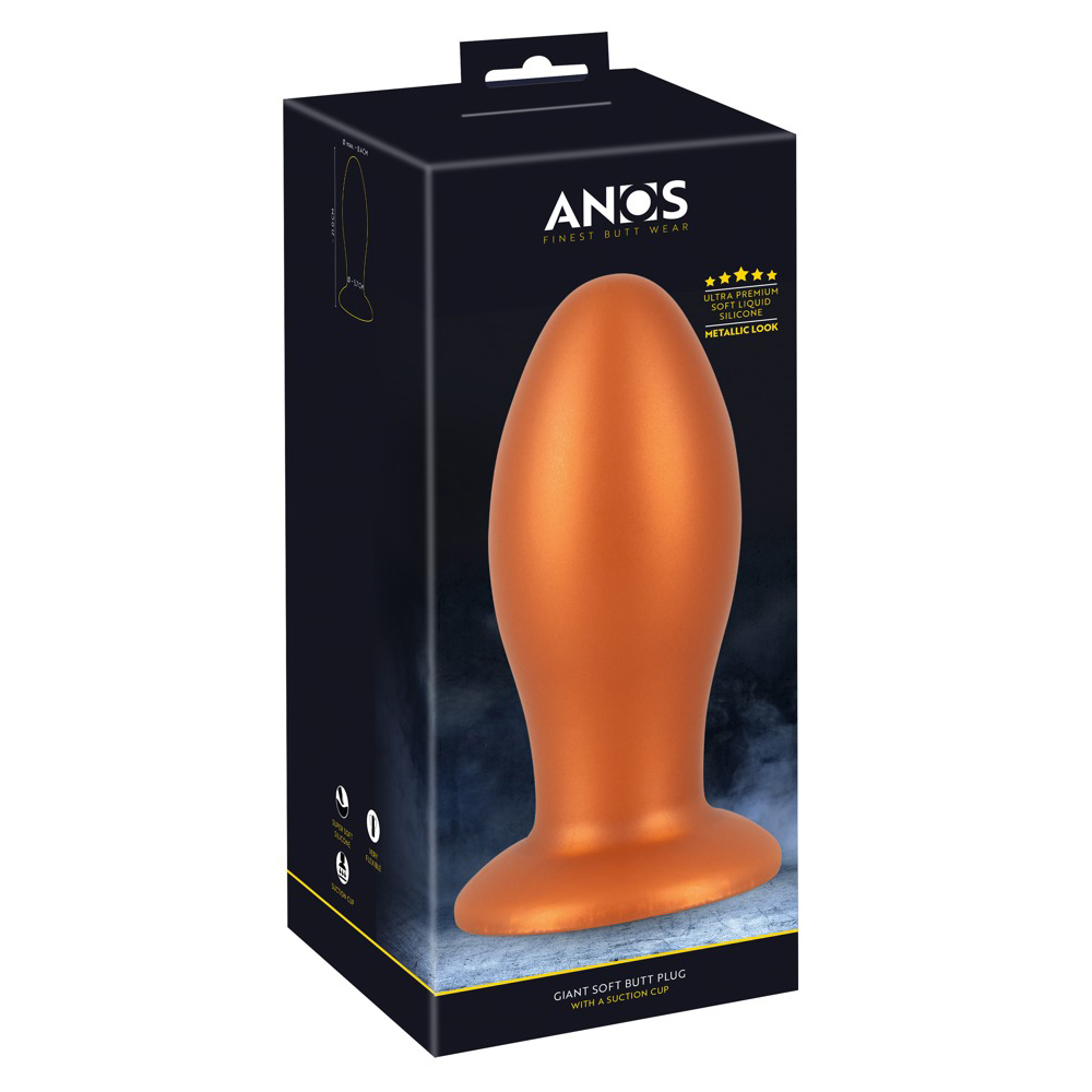 Anos-Soft Butt Plug With Suction Cup 21,0 Cm