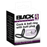 Black Velvets-Cock & Ball Ring + Plug