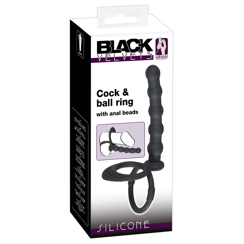 Black Velvets-Cock & Ball Ring