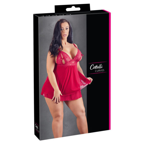 C.C. Curves-Babydoll Met Open Cups Xlarge