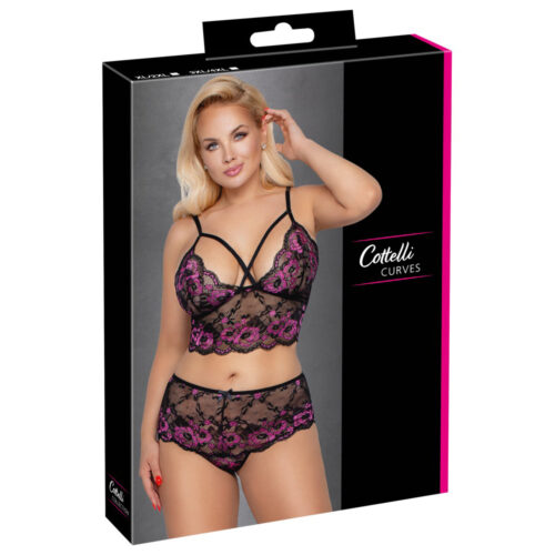 C.C. Curves-Bh Set Zwart & Paars Xl-2xl