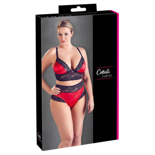 C.C. Curves-Bh & String Zwart-Rood Xl