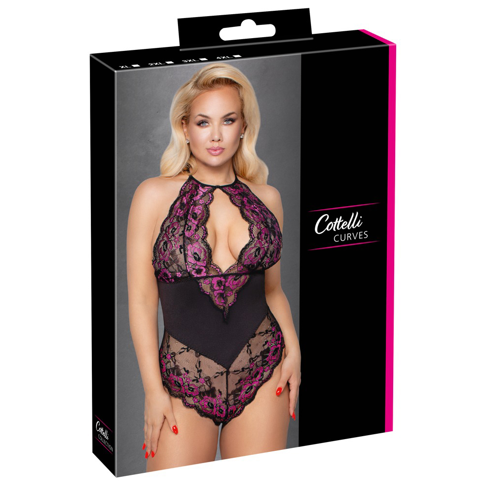 C.C. Curves-Body Zwart & Paars 2xl