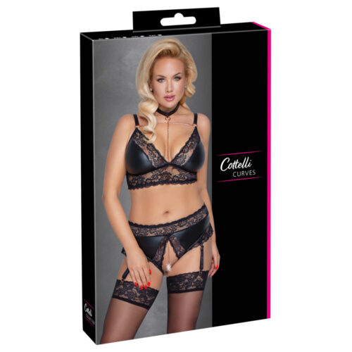 C.C. Curves-Lingerieset Zwart Xlarge