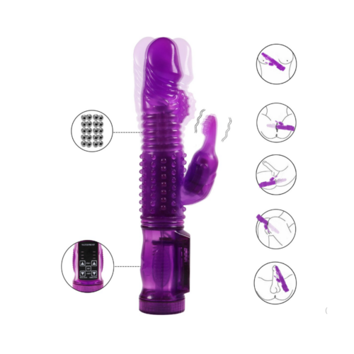 Dtc-Rabbit Vibrator 21 Cm - Paars