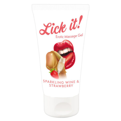 Lick-It-Erotic Massage Gel Wine & Strawberry