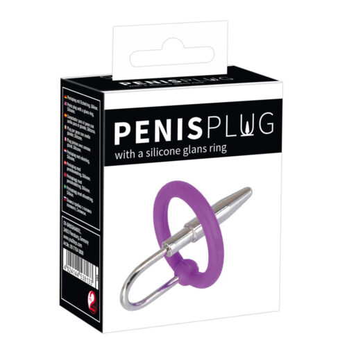 Penisplug-Plug Met Silicone Eikelring Paars