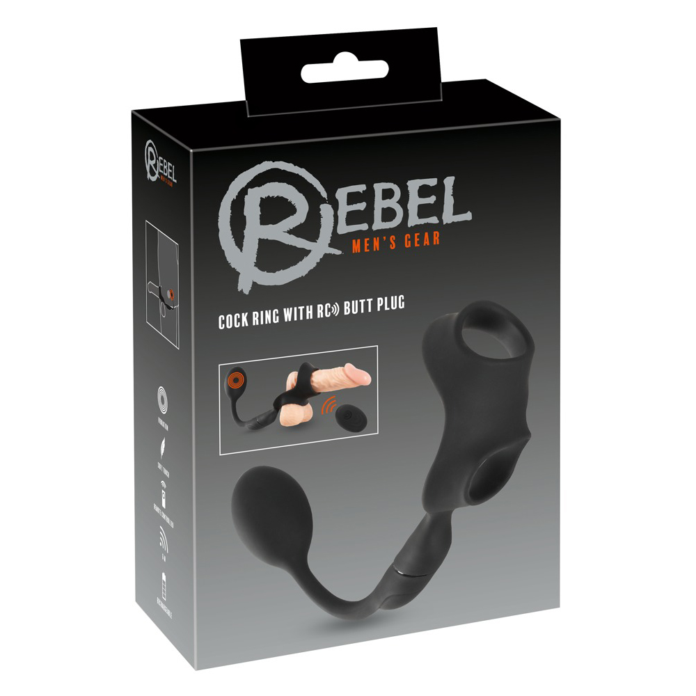 Rebel-Cockring met RC buttplug