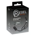 Rebel-Triple Ball/cock Ring With Anal Beads