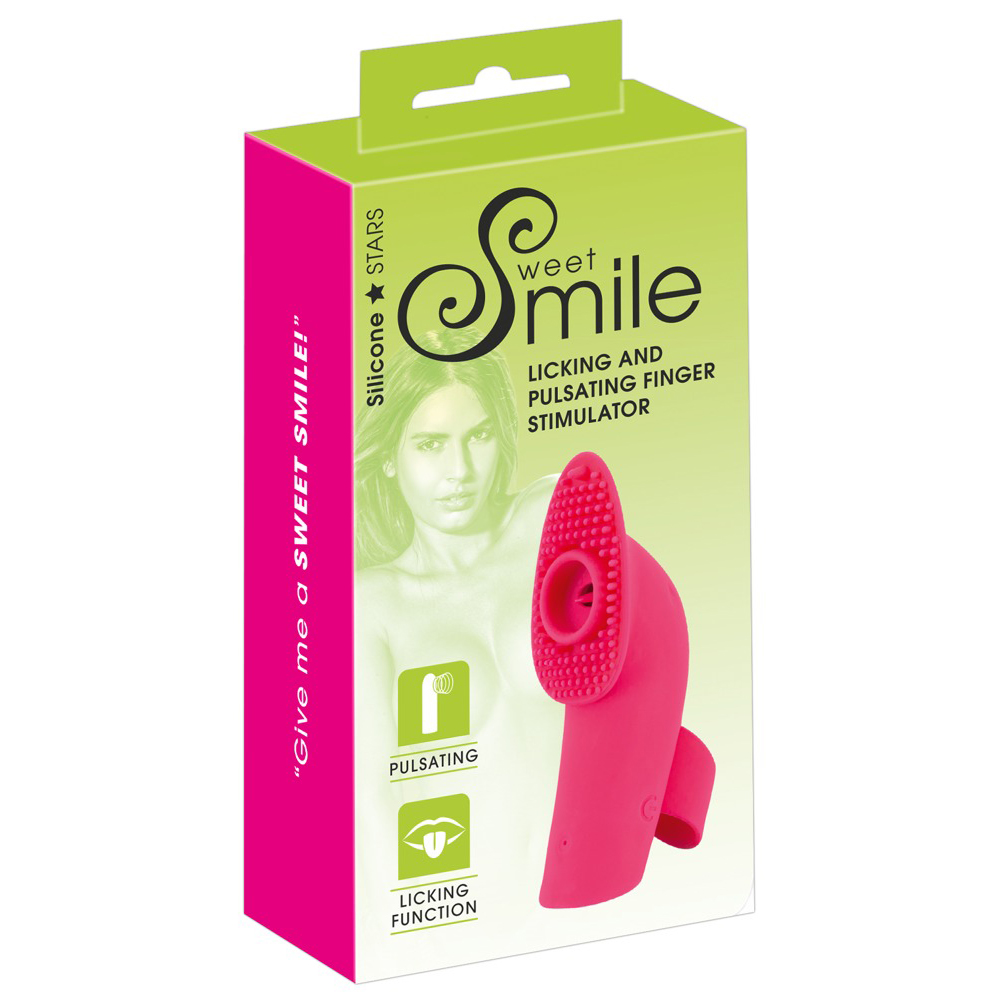 Smile-Licking And Pulsating Finger Stimulator