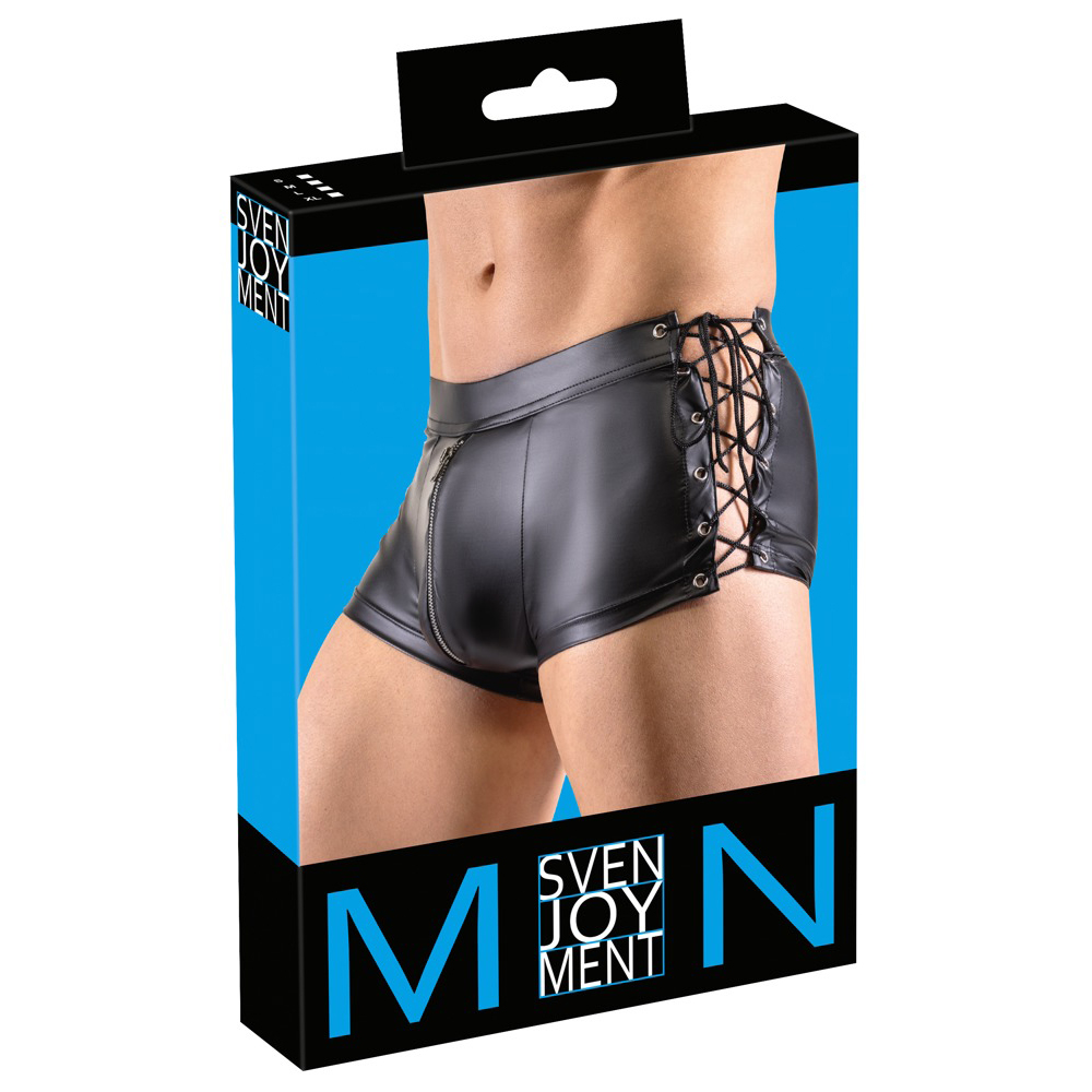 Svenj.- Pants Zwart Met Veters Medium