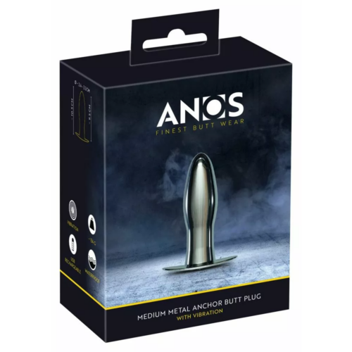 Anos-Metal Anchor Butt Plug With Vibration M