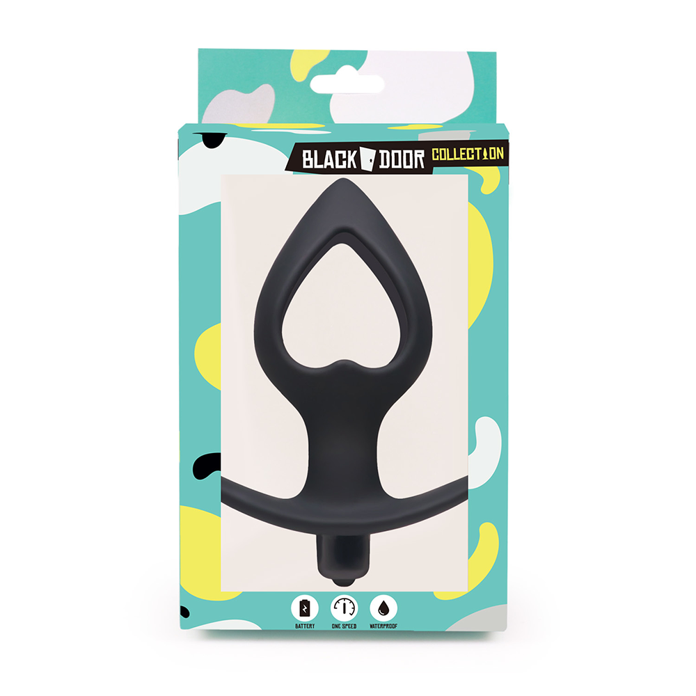 Blackdoor-Harten Vibratie Buttplug Medium