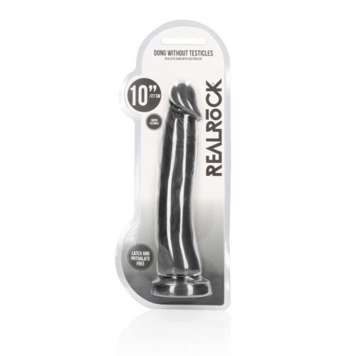 RealRock-Dong without Testicles - 10" / 25 cm Black