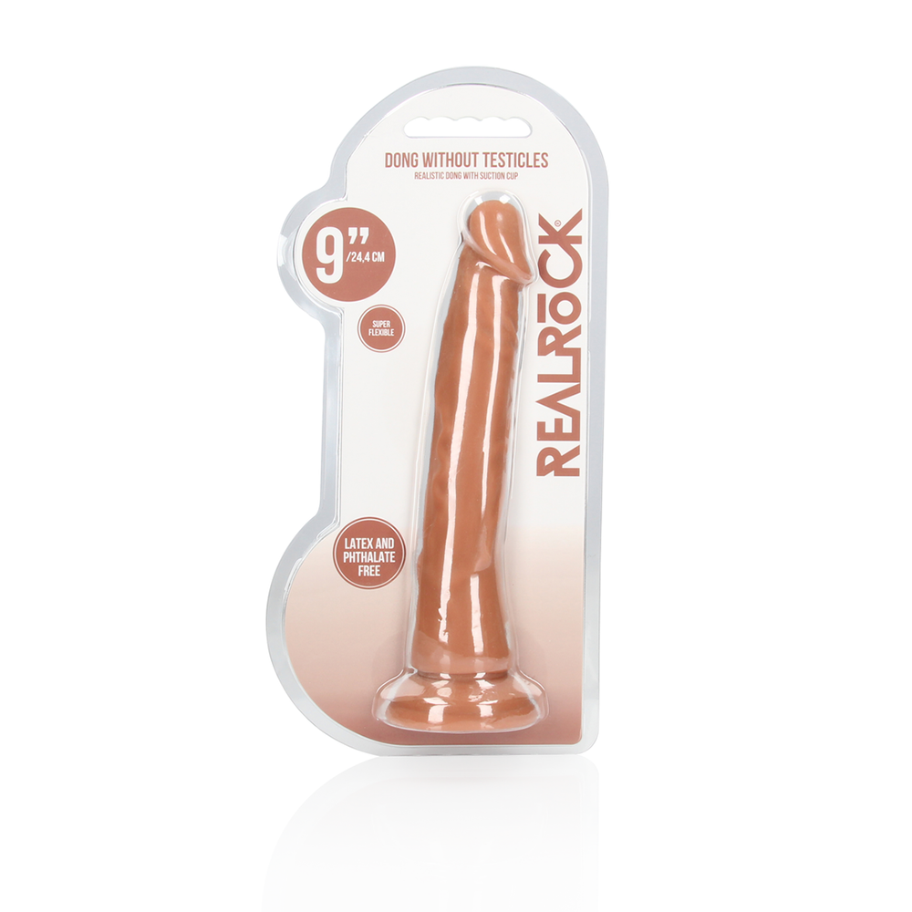 RealRock-Dong without Testicles - 9" / 23 cm Tan