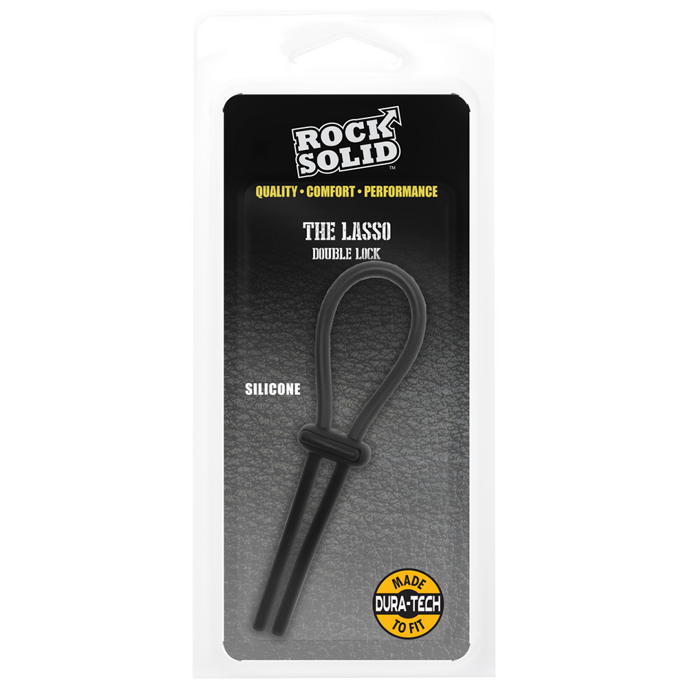 Rock Solid-The Lasso Double Lock - Cockstrap Zwart