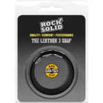 Rock Solid-The Leather 3 Snap - Leather Cockring