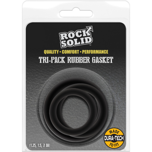 Rock Solid-Tri-Pack Rubber Gasket - Cockring Set