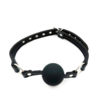 Xxxite-Siliconen Ball Gag Met Lederen Riem