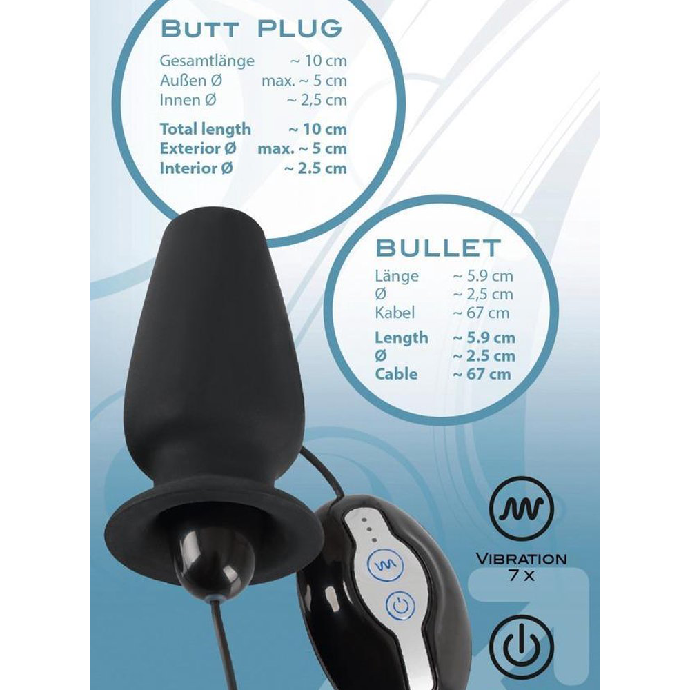 Y2t-Lust Tunnel Plug Met Vibratie