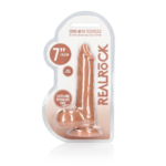 RealRock-Dong with Testicles - 7" / 17 cm Tan