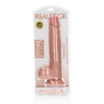 RealRock-Realistic Dildo with Balls and Suction Cup - 12" / 30,5 cm Flesh