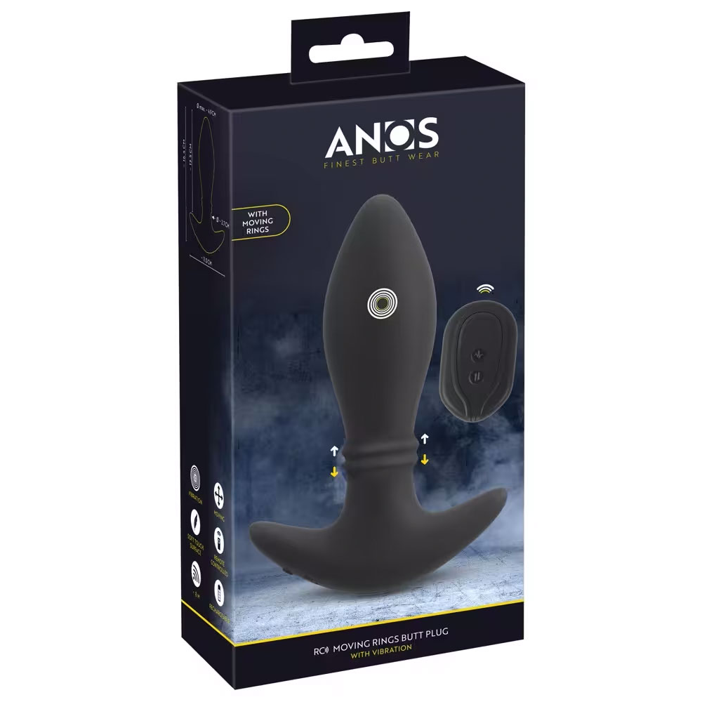 Anos-RC Bewegende Ringen Buttplug