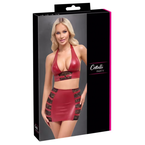 C.C. Party-Wetlook Set Rood Medium