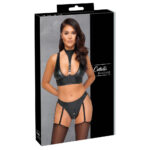 C.C. Bondage-Jarretel Set Zwart Medium